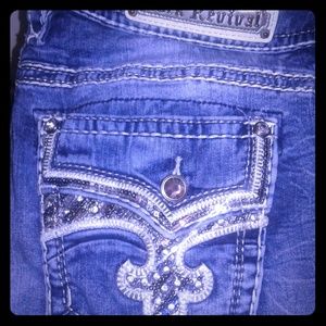 Rock Revival Blue Jeans 33x32